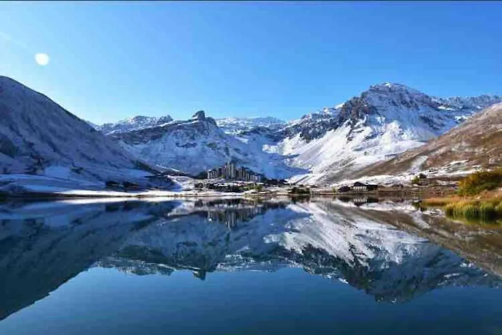 Rpp B95- Tignes Val Claret Skis Aux Pieds Depart Gde Motte Francia