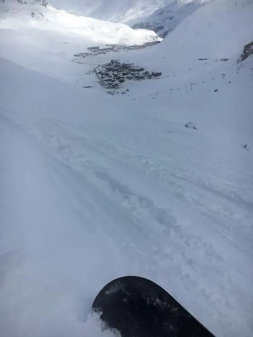 Rpp B95- Tignes Val Claret Skis Aux Pieds Depart Gde Motte