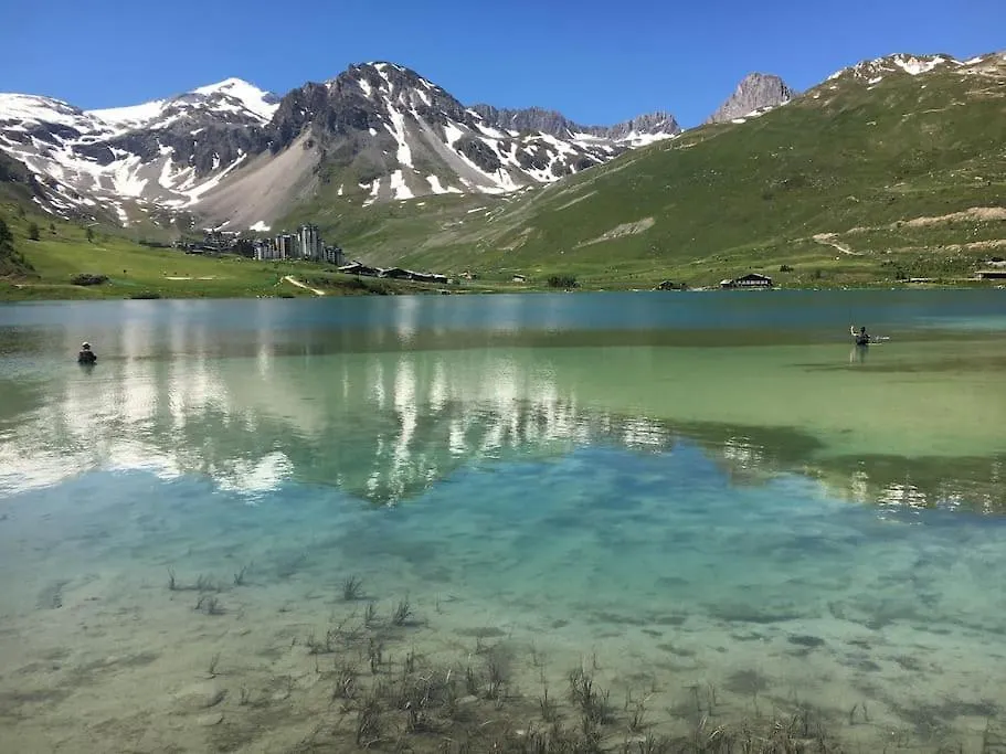 Rpp B95- Tignes Val Claret Skis Aux Pieds Depart Gde Motte 0*,